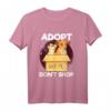 Gerettet Adopt Don't Shop Niedliche Hunde Geschenk Haustier T-Shirt - Klassisch geschnitten