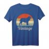 Mastino Napolitano Italienische Dogge Vintage Retro Hunde T-Shirt - Klassisch geschnitten, doppelt genähter Saum