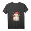 Damen Meerschweinchen Weihnachten Haustier T-Shirt mit V-Ausschnitt – Niedliches Tierdesign, Geschenkidee für Tierliebhaberinnen zum Fest, Geburtstag oder Muttertag