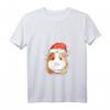 Damen Meerschweinchen Weihnachten Haustier T-Shirt mit V-Ausschnitt – Niedliches Tierdesign, Geschenkidee für Tierliebhaberinnen zum Fest, Geburtstag oder Muttertag