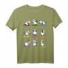Panda Yoga T-Shirt Lustige Pandas in Yoga Posen - Sport Shirt für Yoga-Liebhaber, Geburtstags- & Weihnachtsgeschenk