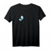 Damen T-Shirt mit Katze und Schmetterling - Süßes Insekten- und Haustier-Motiv für Tierliebhaberinnen