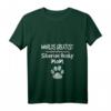 Damen Husky Hundemutter T-Shirt mit Pfotenabdruck - Niedliches Haustier Motiv für Hundeliebhaberinnen
