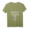 Damen Husky Hundemutter T-Shirt mit Pfotenabdruck - Niedliches Haustier Motiv für Hundeliebhaberinnen