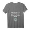 Damen Husky Hundemutter T-Shirt mit Pfotenabdruck - Niedliches Haustier Motiv für Hundeliebhaberinnen