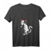 Damen Katzen Kätzchen Katzenliebhaber Mädchen Kinder T-Shirt mit V-Ausschnitt – Süßes Geschenk für Katzenfans zum Geburtstag, Weihnachten & Ostern