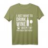 Drink Wine Pet Pyrenean Shepherd Dog Owner Dog Lover Dog Mom T-Shirt – Perfektes Geschenk für Hundeliebhaber und Weinfreunde zu Geburtstagen, Weihnachten & mehr