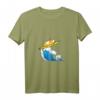 Lustiges Meerschweinchen Surf T-Shirt mit V-Ausschnitt - Perfekt für Haustierliebhaber & Meerschweinchen-Fans