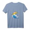 Lustiges Meerschweinchen Surf T-Shirt mit V-Ausschnitt - Perfekt für Haustierliebhaber & Meerschweinchen-Fans