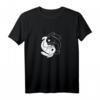Damen Yin Yang Zeichen Hase Kaninchen Haustier Geschenk T-Shirt – Spirituelles Symbol für Tierliebhaber, Yoga & Esoterik-Fans
