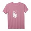 Damen Yin Yang Zeichen Hase Kaninchen Haustier Geschenk T-Shirt – Spirituelles Symbol für Tierliebhaber, Yoga & Esoterik-Fans