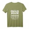 Proud Dad of Awesome Malteser Shih Tzu Hund Papa Hund Besitzer T-Shirt – Perfektes Geschenk für Hundeliebhaber an Geburtstagen, Weihnachten & Vatertag