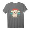 Malteser HapFrog T-Shirt mit Retro Sonnenuntergang - Hundedesign für Hundeliebhaber und Geburtstagsfans