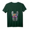 Damen Hippie Llama Love Peace Zeichen T-Shirt im Retro 70er Jahre Stil – Tierliebe, Frieden & Freundlichkeit