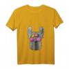 Damen Hippie Llama Love Peace Zeichen T-Shirt im Retro 70er Jahre Stil – Tierliebe, Frieden & Freundlichkeit