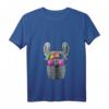 Damen Hippie Llama Love Peace Zeichen T-Shirt im Retro 70er Jahre Stil – Tierliebe, Frieden & Freundlichkeit