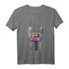 Damen Hippie Llama Love Peace Zeichen T-Shirt im Retro 70er Jahre Stil – Tierliebe, Frieden & Freundlichkeit