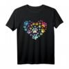 Hunde Pfote Hund Haustier Pfotenabdruck T-Shirt - Perfekte Geschenkidee für Hundeliebhaber und Tierfreunde