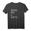 Wochenenden Wein Minischweine Haustier T-Shirt – Perfektes Geschenk für Minischweine Liebhaber und Tierfreunde
