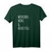 Wochenenden Wein Minischweine Haustier T-Shirt – Perfektes Geschenk für Minischweine Liebhaber und Tierfreunde