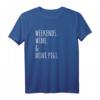 Wochenenden Wein Minischweine Haustier T-Shirt – Perfektes Geschenk für Minischweine Liebhaber und Tierfreunde