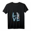 Damen Love African Graue Papagei Geschenk - Haustier-Papagei T-Shirt mit V-Ausschnitt für Vogelliebhaber, Tierärzte & Zookeeper