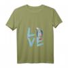 Damen Love African Graue Papagei Geschenk - Haustier-Papagei T-Shirt mit V-Ausschnitt für Vogelliebhaber, Tierärzte & Zookeeper