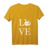 Damen Ich liebe die Silhouette-Schlangen Haustier-Inhaber T-Shirt mit V-Ausschnitt – Perfektes Geschenk für Muttertag, Vatertag, Geburtstag & Weihnachten