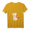 Damen Malteser Hund Zeichnung Herzen T-Shirt mit V-Ausschnitt – Süßer Hundeprint als Geschenkidee für Hundeliebhaber & Hundebesitzer