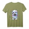 Havaneser Wasserfarben Hund T-Shirt - Lustiges Hundemama Motiv, Geschenkidee zum Geburtstag & Alltag für Hundeliebhaber