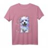 Havaneser Wasserfarben Hund T-Shirt - Lustiges Hundemama Motiv, Geschenkidee zum Geburtstag & Alltag für Hundeliebhaber