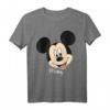HapFrog Mickey Mouse Smile Face Portrait Graphic T-Shirt - Official Disney Licensed Tee für Fans & Nostalgiker