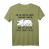Lustiges Katzen-Schlafshirt für Damen und Herren – Witziges Faulenzer-Shirt für Morgenmuffel, Langschläfer und Katzenliebhaber