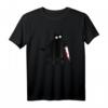 Funny Black Cat Shirt - Mörderischer Katze mit Messer Design, Perfekt für Katzenliebhaber, Halloween & Feiertage Geschenk