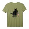 Funny Black Cat Shirt - Mörderischer Katze mit Messer Design, Perfekt für Katzenliebhaber, Halloween & Feiertage Geschenk