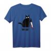 Funny Black Cat Shirt - Mörderischer Katze mit Messer Design, Perfekt für Katzenliebhaber, Halloween & Feiertage Geschenk