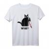Funny Black Cat Shirt - Mörderischer Katze mit Messer Design, Perfekt für Katzenliebhaber, Halloween & Feiertage Geschenk