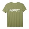 Adopt No Shopt Tierschutz T-Shirt – Motiv mit Hundepfote für Tierliebhaber, Tierrettung und Hundeadoption aus dem Tierheim