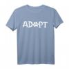 Adopt No Shopt Tierschutz T-Shirt – Motiv mit Hundepfote für Tierliebhaber, Tierrettung und Hundeadoption aus dem Tierheim