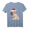 Weihnachts Mops Hunde Liebhaber T-Shirt - Lustiges Hundeliebhaber Design für die Feiertage