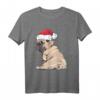 Weihnachts Mops Hunde Liebhaber T-Shirt - Lustiges Hundeliebhaber Design für die Feiertage