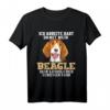 Beagle Hund T-Shirt - Lustiges 'Ich arbeite hart damit mein Beagle sein Luxusleben genießen kann' Geschenk für Hundeliebhaber