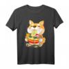 Japanisches Kawaii Shiba Inu Hund Ramen T-Shirt – Niedliches Anime-inspiriertes Design für Japan- und Hunde-Fans