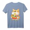 Japanisches Kawaii Shiba Inu Hund Ramen T-Shirt – Niedliches Anime-inspiriertes Design für Japan- und Hunde-Fans