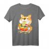 Japanisches Kawaii Shiba Inu Hund Ramen T-Shirt – Niedliches Anime-inspiriertes Design für Japan- und Hunde-Fans