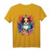 Papillon Hund mit Blumen T-Shirt für Hundebesitzer & Hundeliebhaber – Perfektes Geschenk für Züchter & Hundeliebhaber