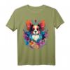 Papillon Hund mit Blumen T-Shirt für Hundebesitzer & Hundeliebhaber – Perfektes Geschenk für Züchter & Hundeliebhaber