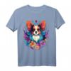 Papillon Hund mit Blumen T-Shirt für Hundebesitzer & Hundeliebhaber – Perfektes Geschenk für Züchter & Hundeliebhaber