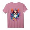 Papillon Hund mit Blumen T-Shirt für Hundebesitzer & Hundeliebhaber – Perfektes Geschenk für Züchter & Hundeliebhaber