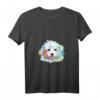 Damen Splash Hund T-Shirt mit Maltipoo Motiv - Buntes Witziges Hundemotiv für Maltipoo Liebhaber & Hundebesitzerinnen